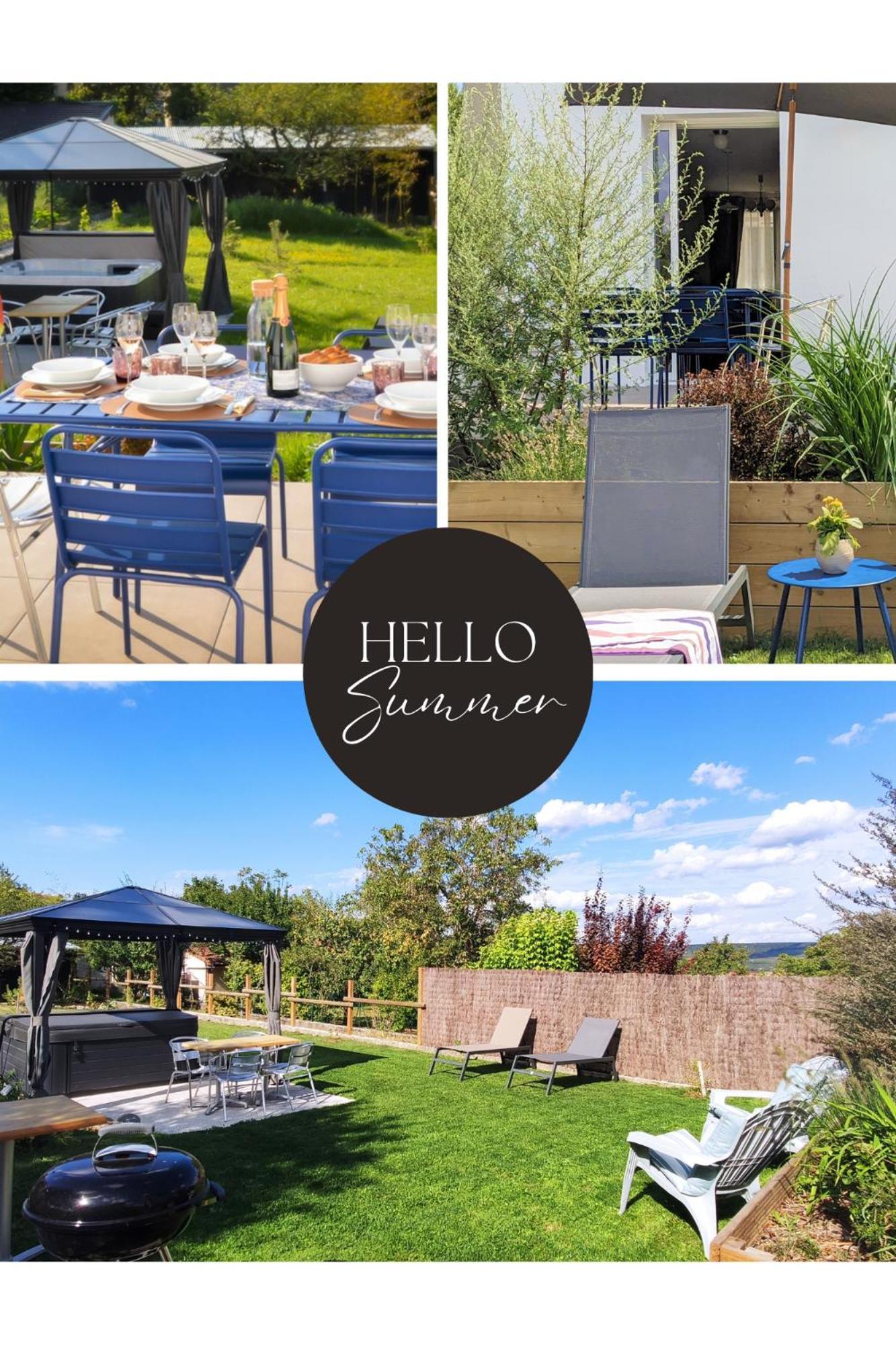 Le Cemarose: Spa, Jardin, Terrasse Et Jolie Vue Au Coeur D'埃佩尔奈 外观 照片