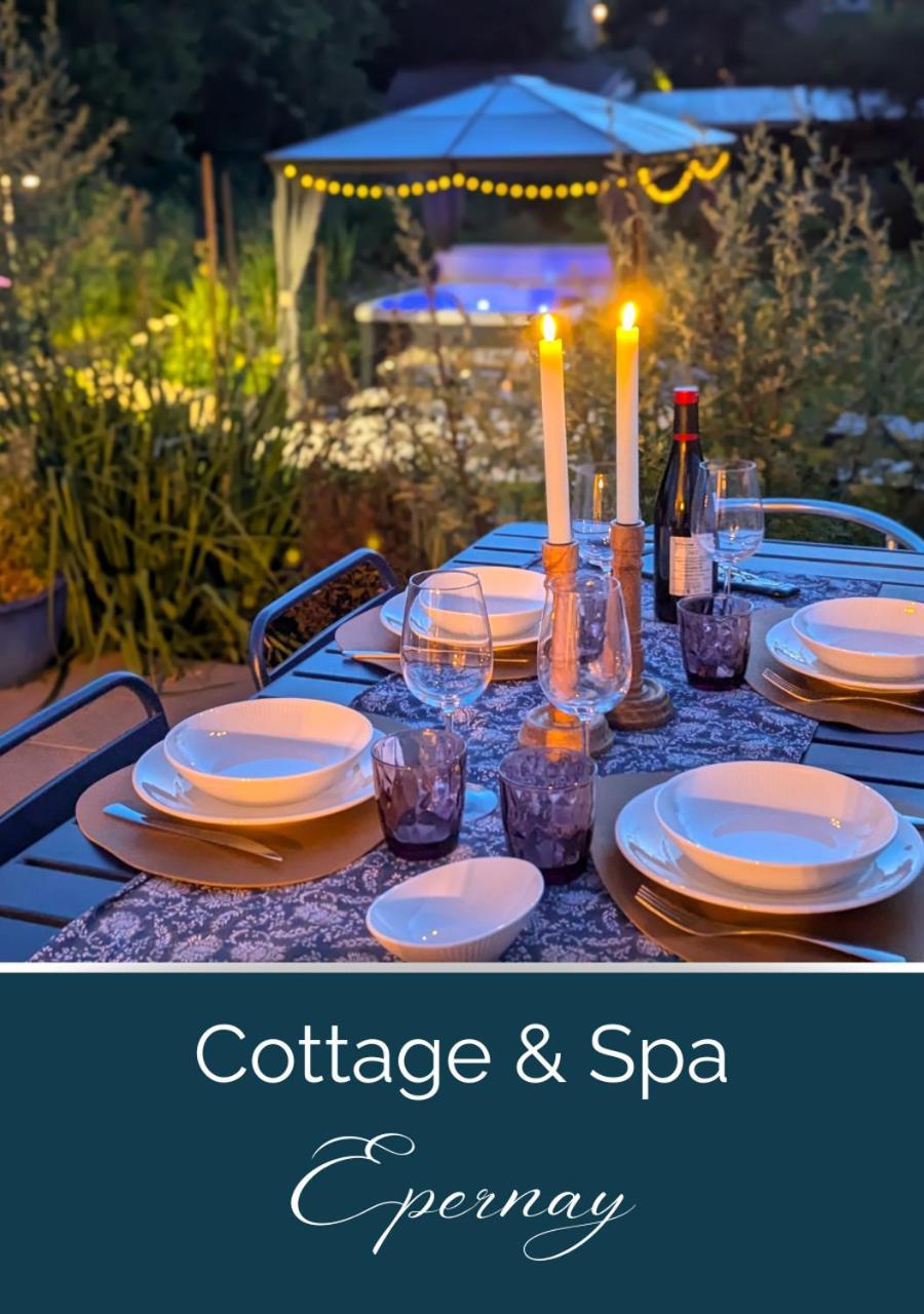 Le Cemarose: Spa, Jardin, Terrasse Et Jolie Vue Au Coeur D'埃佩尔奈 外观 照片